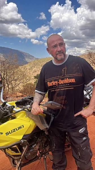 William Travassos na viagem de moto ao Atacama